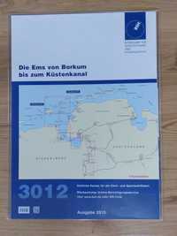 Atlas map 3012 rzeka Ems z Borkum do Kunstenkanal