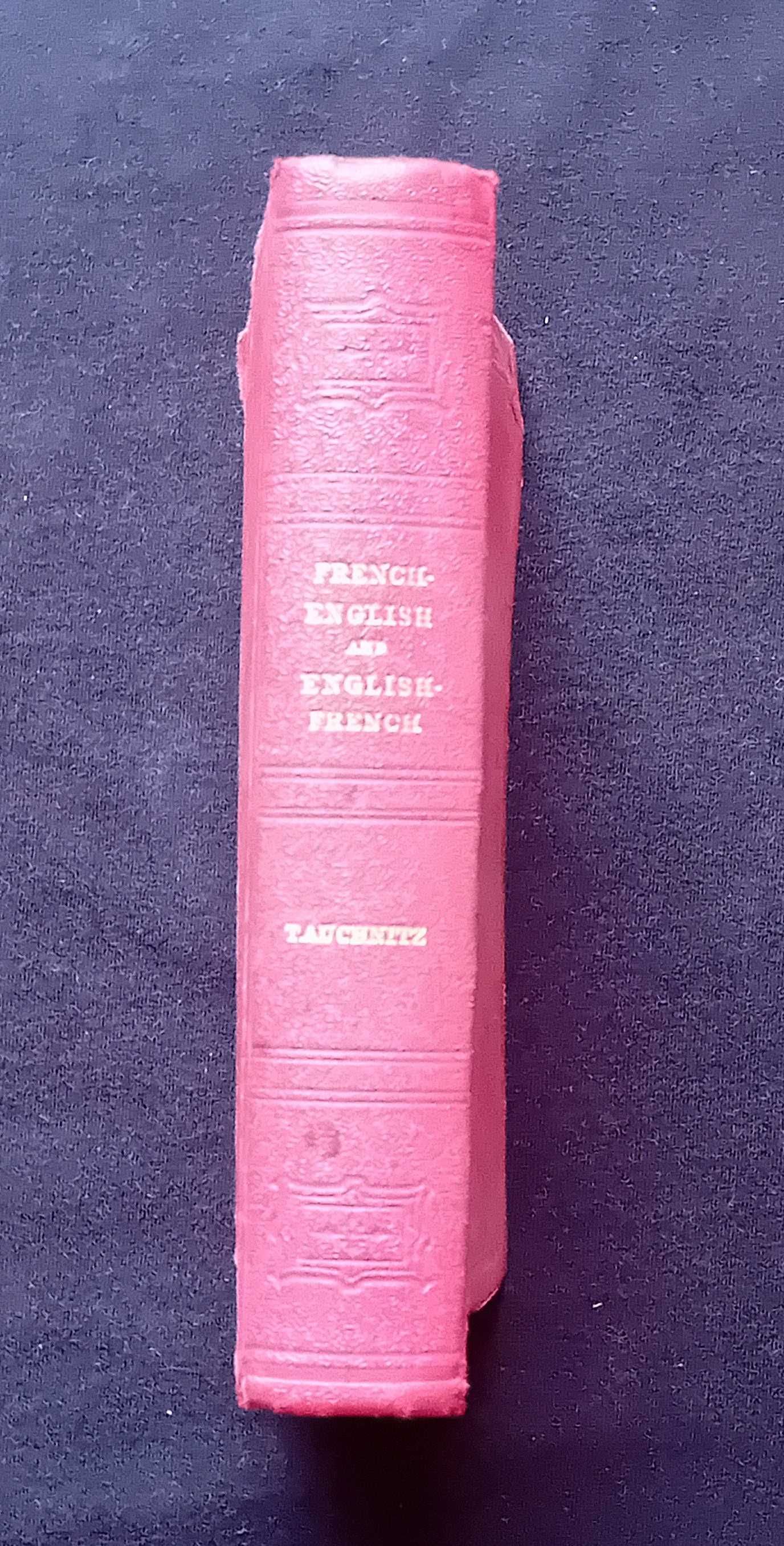 Dictionary of The French and English Languages. Tauchnitz, 1924 r.