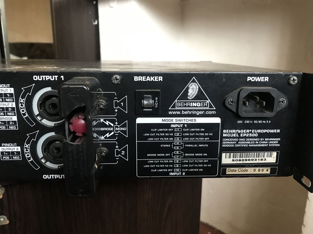 Behringer europower EP2500