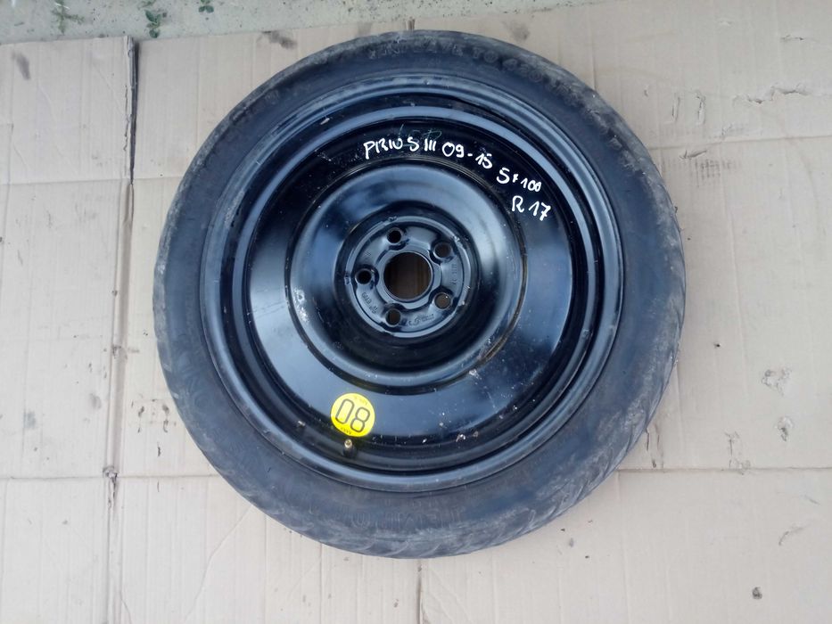 TOYOTA PRIUS III 09-15 koło dojazdowe 17 5x100