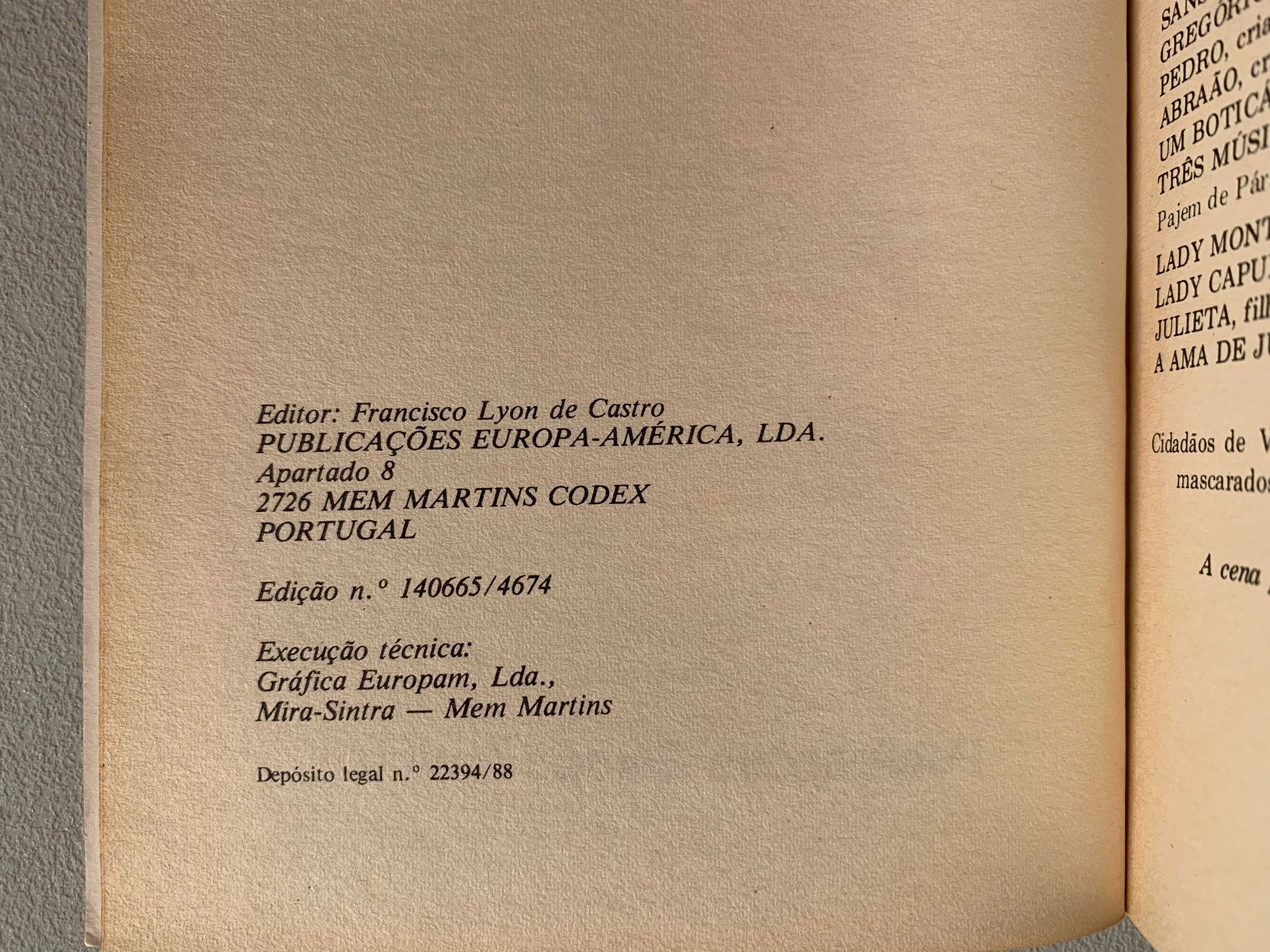Romeu e Julieta, de William Shakespear