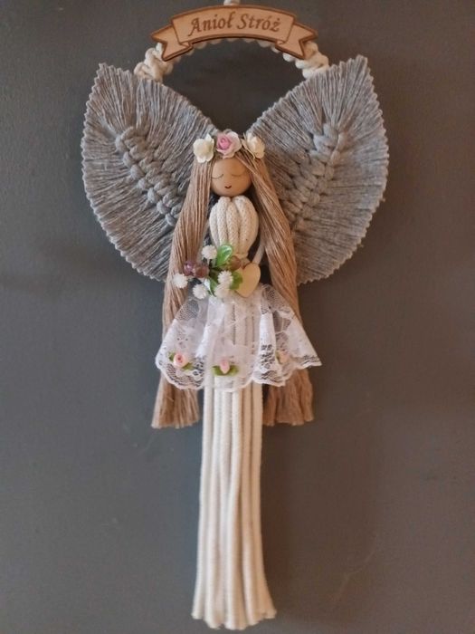 Anioł Stróż, 19 cm x 42 cm