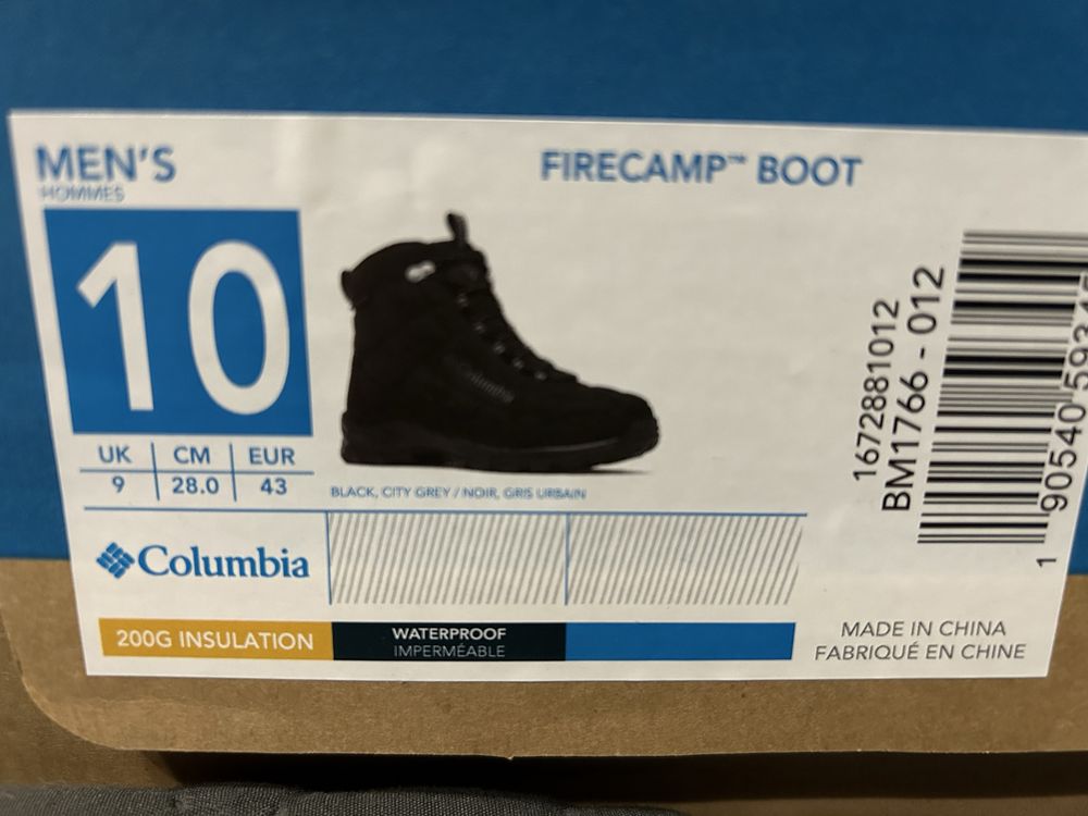 Мужские ботинки Columbia Firecamp Boot wp,40,44