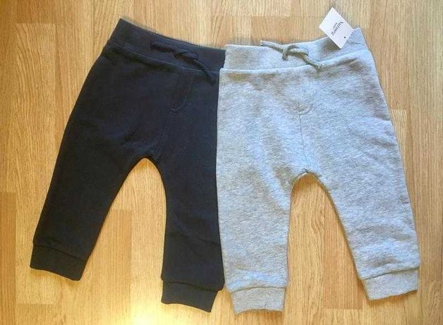 Теплые штаны на флисе, штаники для мальчика Nutmeg, р. 9-12 м, 80