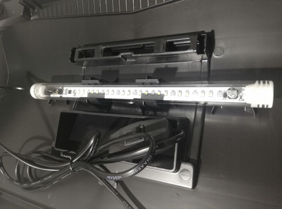 Akwarium 60x30x40 72L+pokrywa AQUAEL LED DZIEŃ/NOC+ pełne wyposażenie