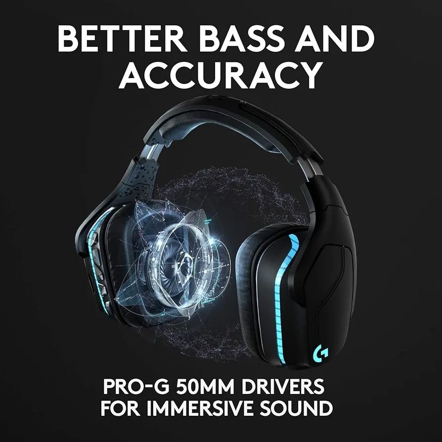 Ігрова гарнітура Logitech G935 Wireless DTS:X 7.1 Surround Sound LIGHT