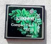 Karta CF Kingston 8 GB Compact Flash /cena za 1 sztukę