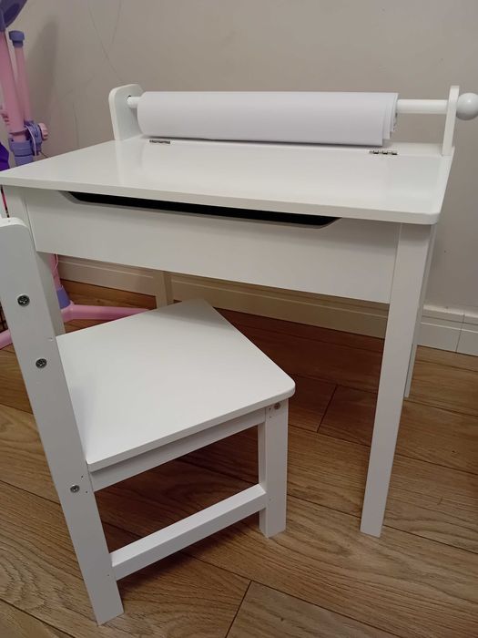 Zestaw stolik biurko dla dziecka z krzesłem costway jak ikea