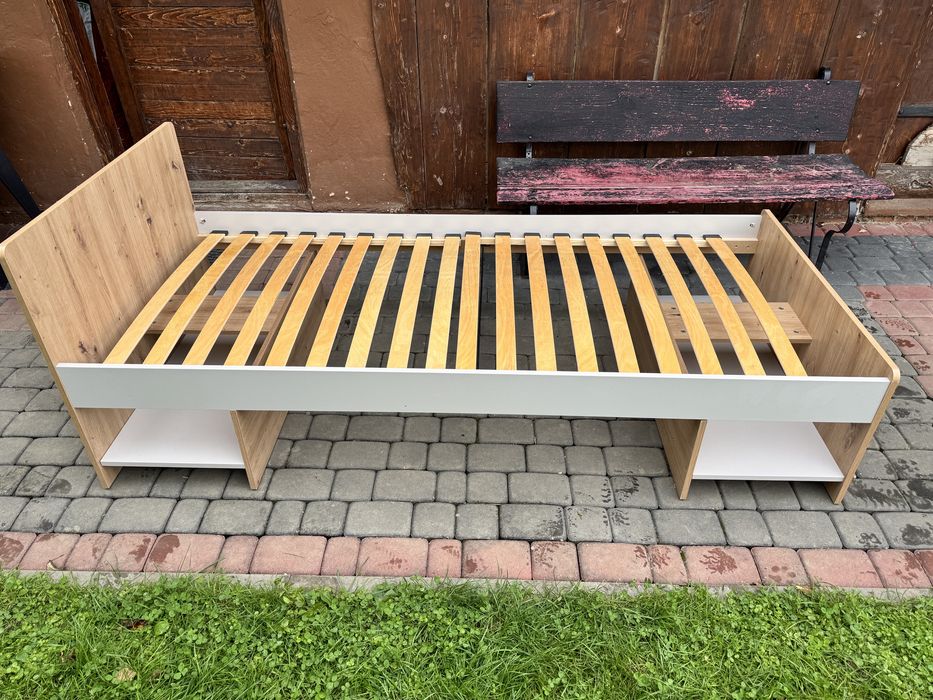 Łóżko ze stelażem i szufladą 90x200 NOWE