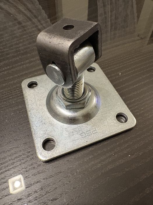 #zawias#brama#zawiasy regulowane z szyldem M20 100x100x4 #4 sztuki