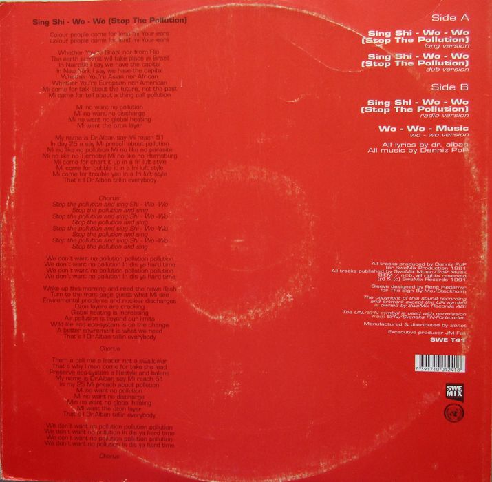 Dr. Alban — — — — — Sing Shi-Wo-Wo (Stop The Pollution) — — Maxi Single64297807579521121