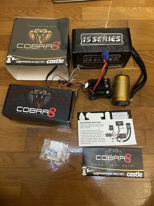 Combo castle creations cobra 8, 2200kv gold edition v2