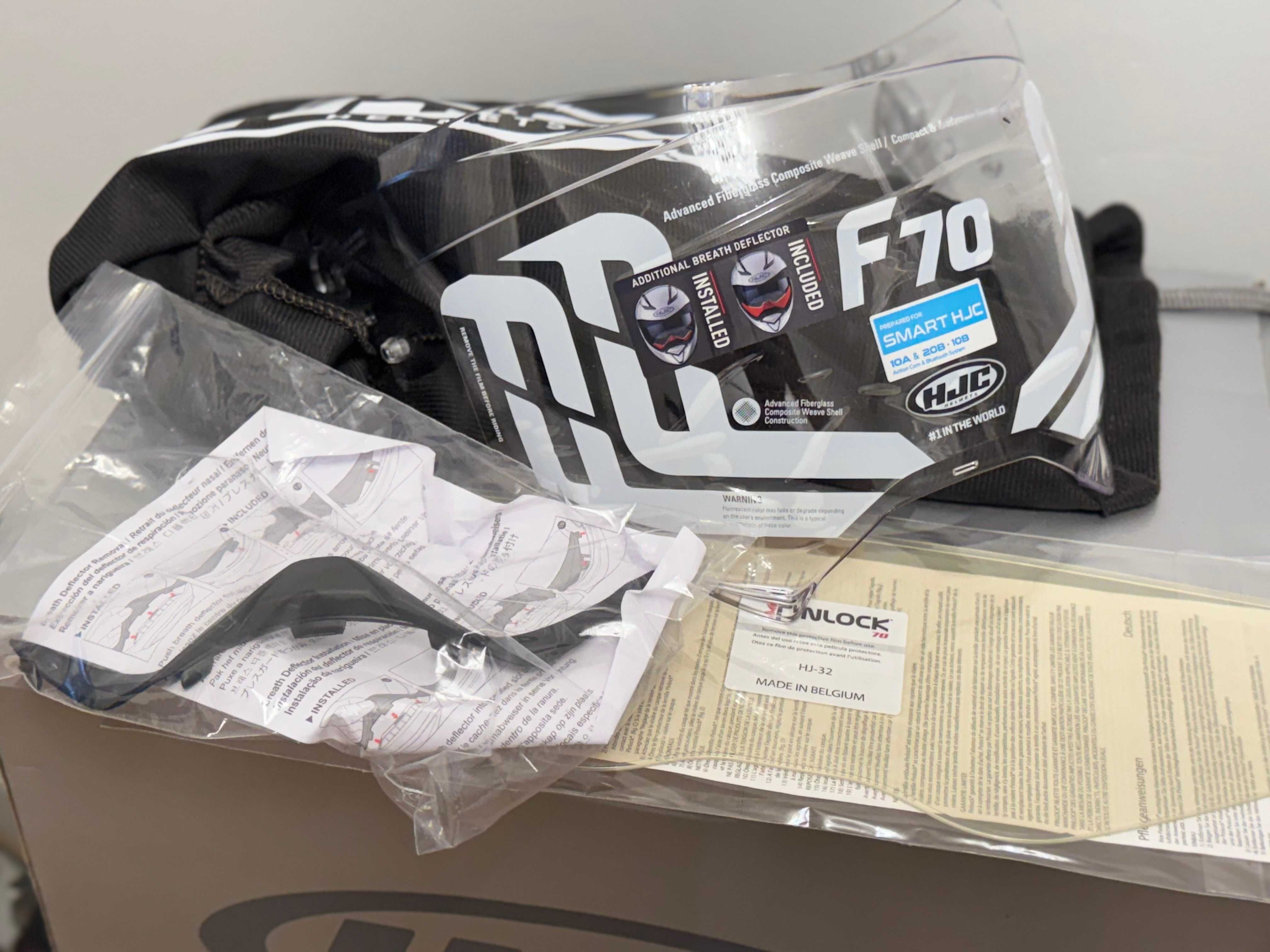 Kask motocyklowy HJC F70 roz. M / dwa wizjery OEM