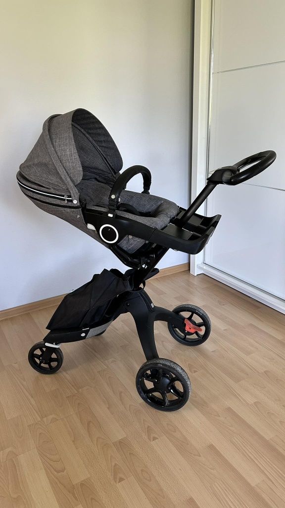 Stokke Xplory Wózek gondola + spacerówka +spiworek