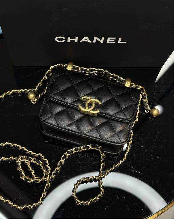 Сумка на пояс chanel mini
