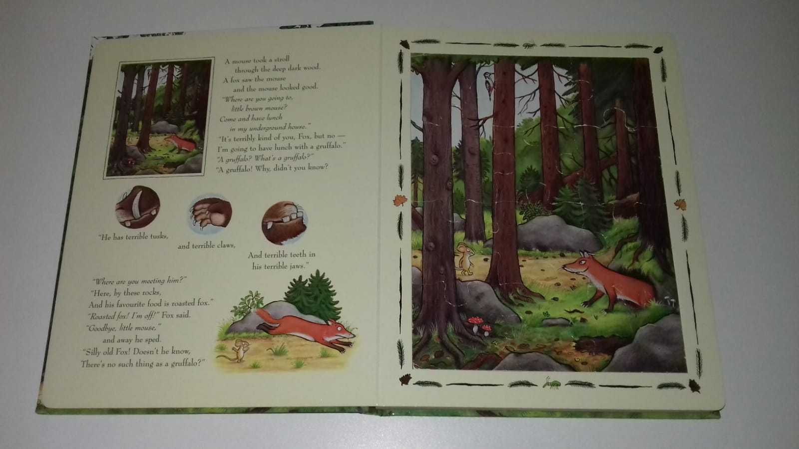 Julia Donaldson ksiazka z Puzzlami Gruffalo versja angielska