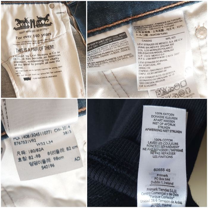 Levis Strauss spodnie męskie jeansy       W 32 / L 34  S/M
