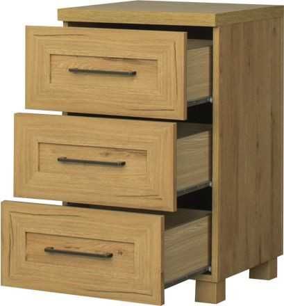 Regał szufladowy ciemny dąb