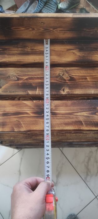 Дерев'яна поличка для взуття