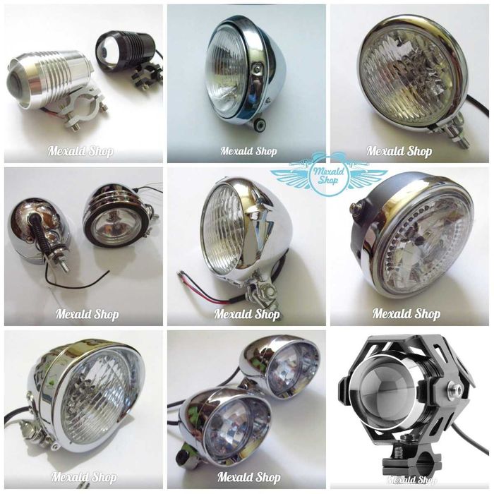 Фара на мотоцикл мотофара кафе рейсер боббер скремблер стрит кастом