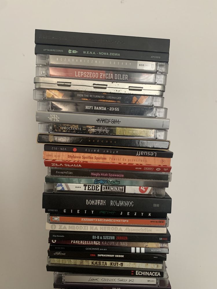 Płyty hip hop rap polski - 69 CD - komplet