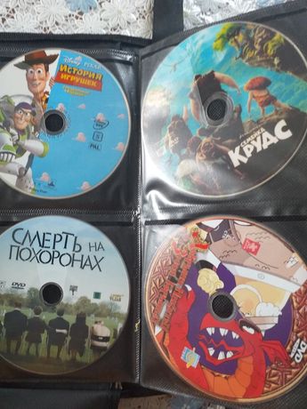 DVD фильмы и мультфильмы.
