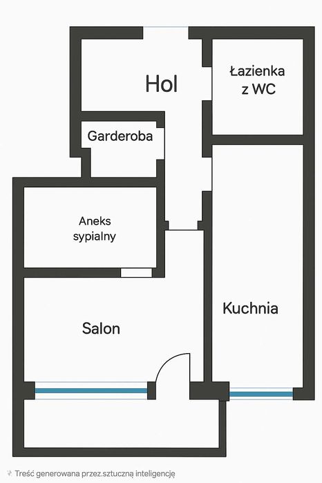 Katowice Tysiąclecia – kawalerka z balkonem i sypialnią, 38 m2