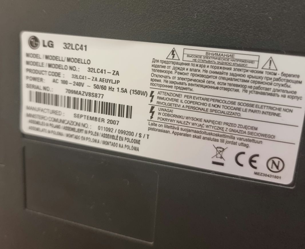 TV  LG 32LC41 usada