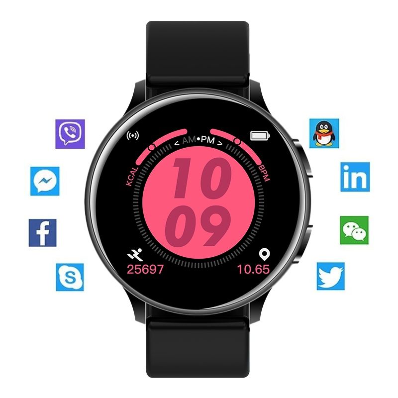 Smartwatch Zegarek Czarny Męski Polskie Menu Cykl