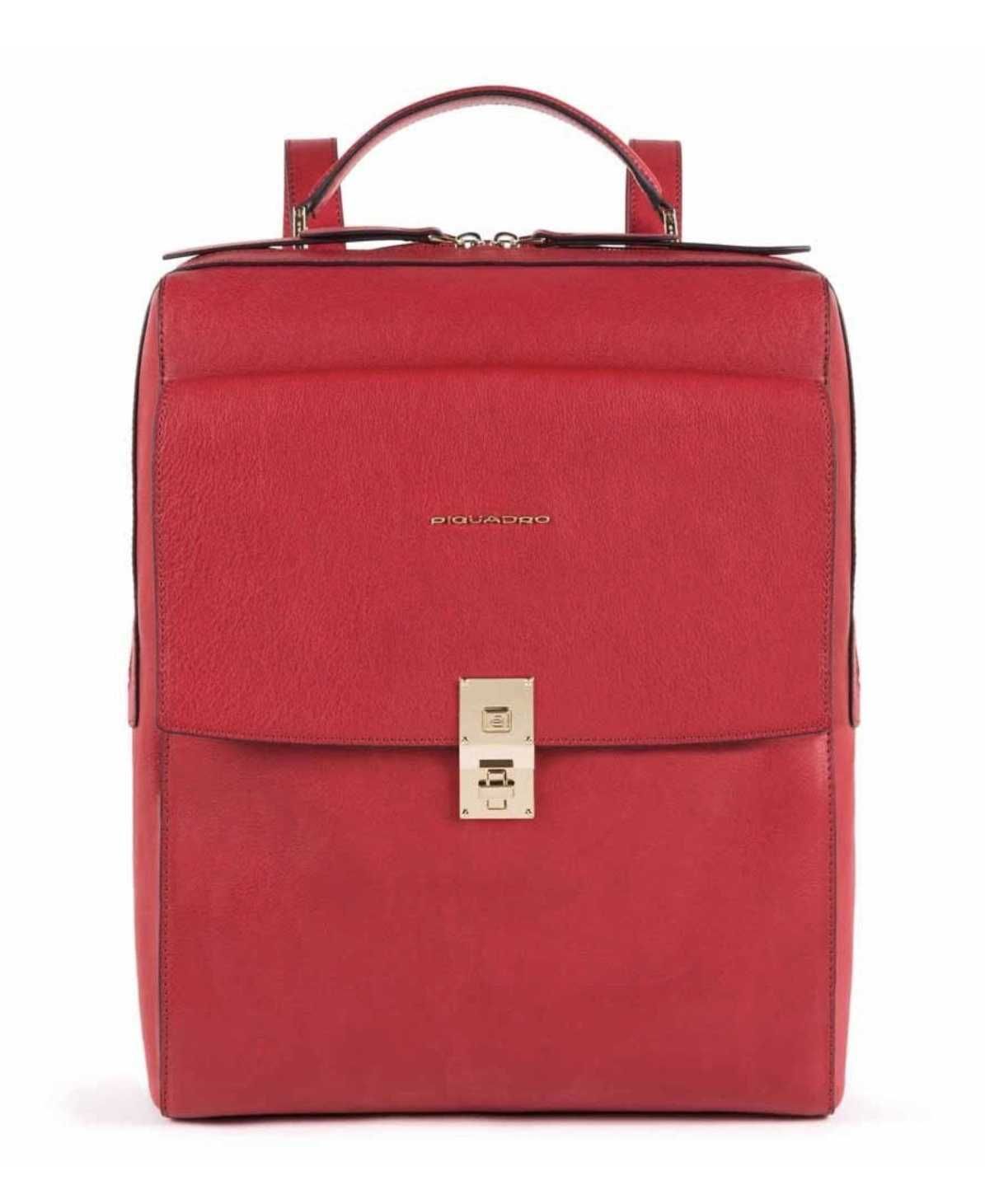 Кожаный рюкзак для ноутбука Piquadro Dafne CA5277DF_R красный