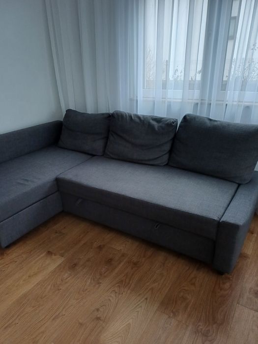 Narożnik z funkcją spania, Skiftebo ciemnoszary