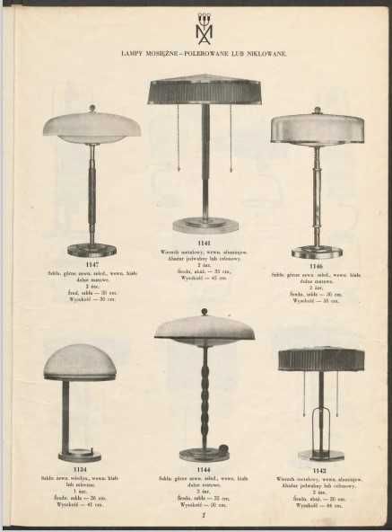 Stare Katalogi A. Marciniak fabryka żyrandoli elektrycznych itp.