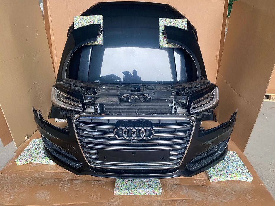 Audi A8 D4 Lift 4H S-line kompletny przód maska lampy zderzak błotniki w kolor LY9T 88km
