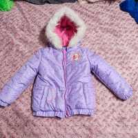 Зимняя куртка на девочку Disney 2-3 года