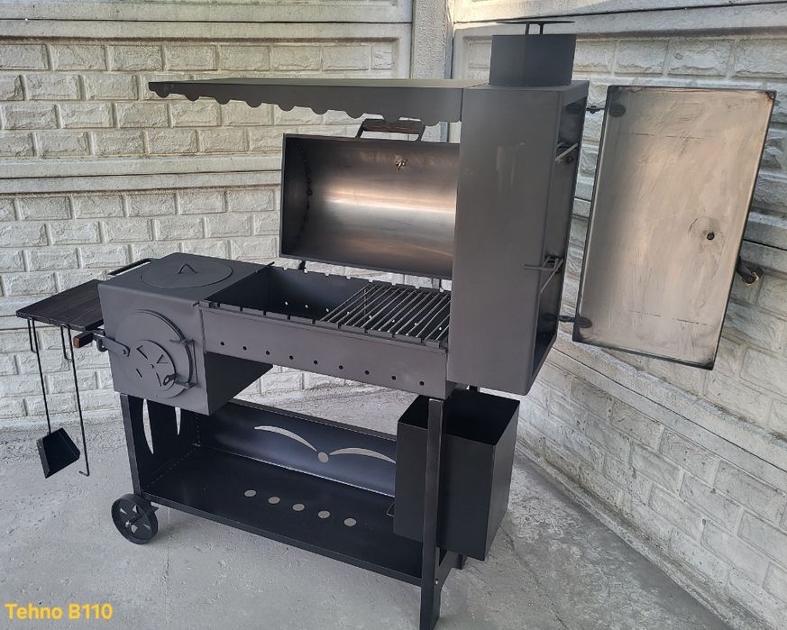 ХІТ! 5мм! 4в1! Мангал Коптильня Смокер Барбекю / Печь под Казан