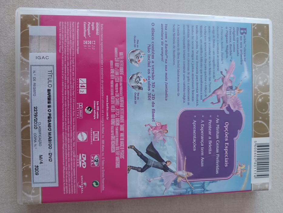 DVD Barbie e o pégaso mágico