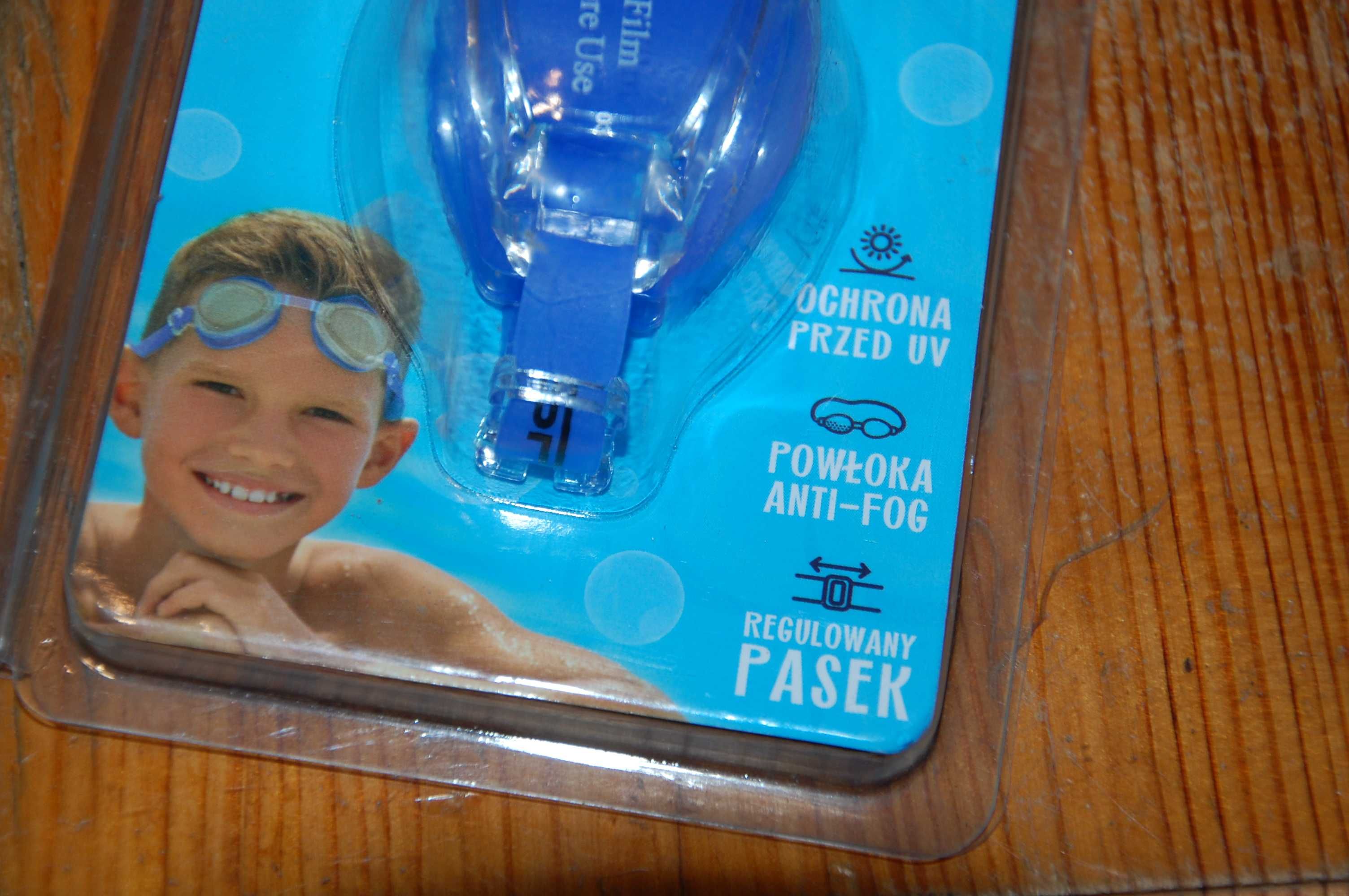 nowe okulary do plywania dla dzieci