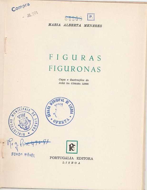 Figuras figuronas (1ª ed.)-Maria Alberta Menéres-Portugália