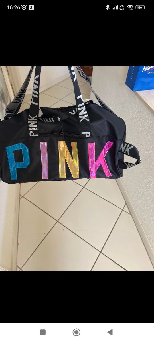 Hit torba sportowa podróżna siłownia Pink Vs