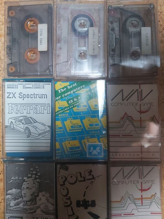 Jogos antigos em cassete