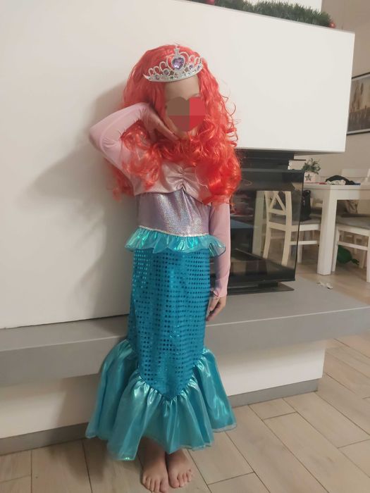 Strój kostium na balik - Syrenka Arielka 120 cm