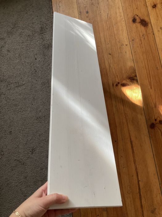 Biała Półka ścienna IKEA EKBY HEMNES / EKBY HALL