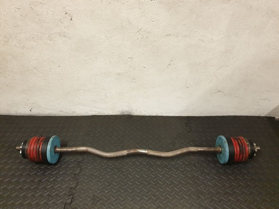 Sztanga lamana 28kg z obciazeniem