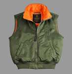 Alpha Industries MA-1 kurtka bezrękawnik kamizelka L green NOWY !!!