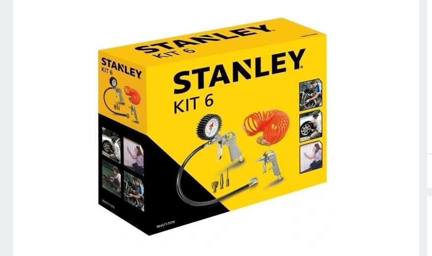Zestaw akcesoriów pneumatycznych do kompresora Stanley 6 el.