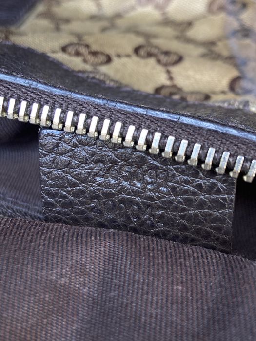 оригінальна сумка Gucci Canvas hobo bag гуччи