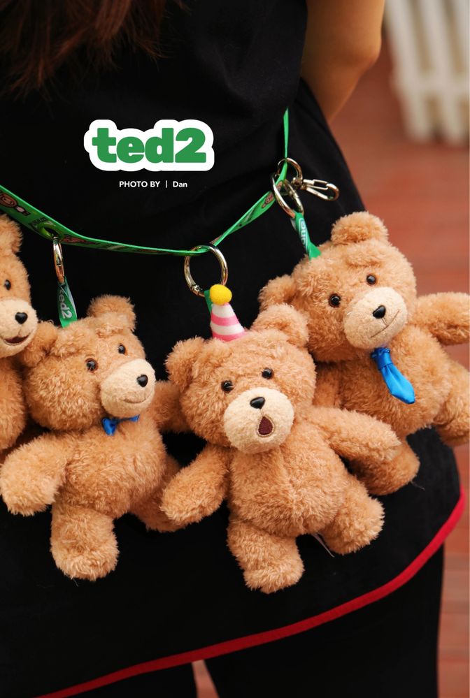 Оригинал Pop Mart TED2 • плюшевый брелок • новинка июнь 2025
