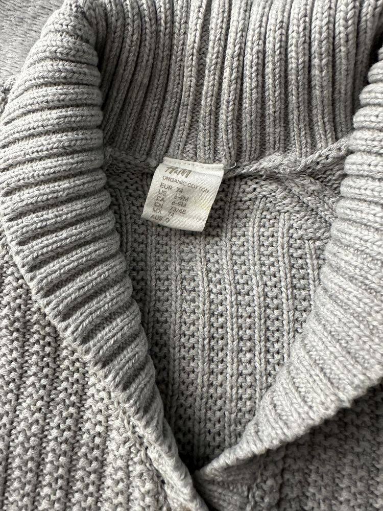 Zestaw elegancki koszula, spodnie, krawat, rozmiar 74, H&M
