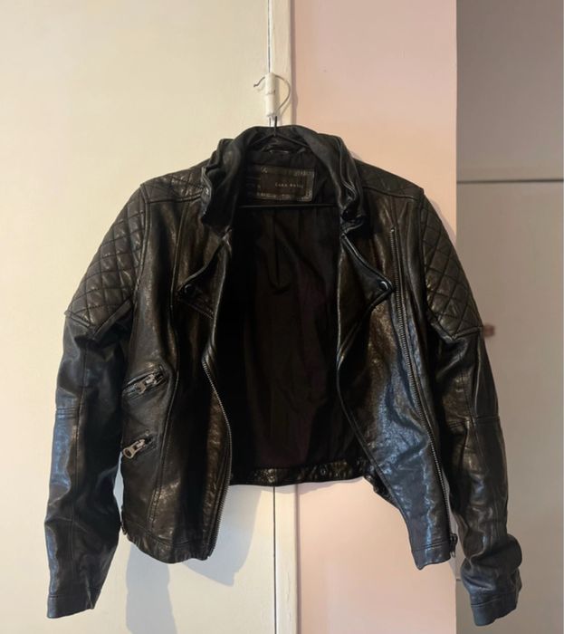 Blusão motard preto