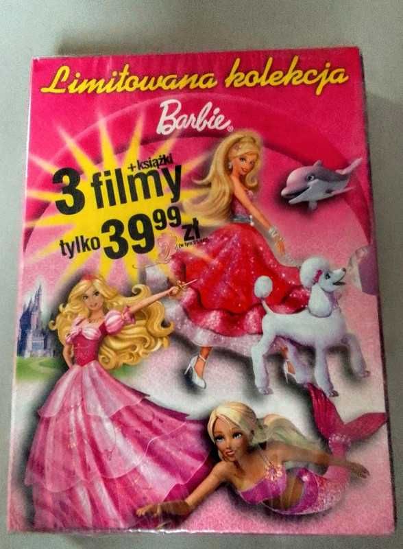 Filmy DVD Barbie kolekcja X3 (NOWE) folia